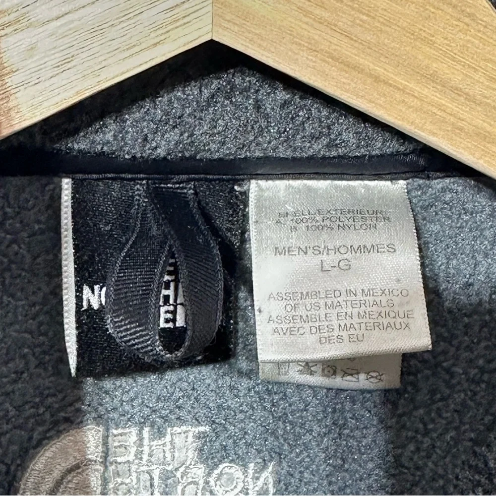 The North Face‎ Mens Full Zip Fleece Jacket Gray Charcoal Denali Style Large